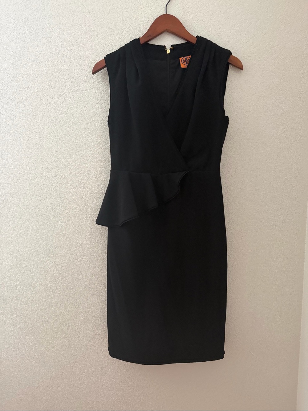 Tory Burch Black Sleeveless Sheath Dress
